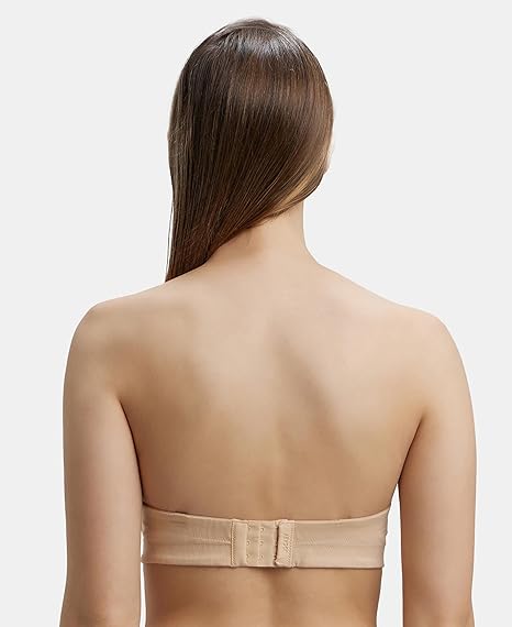 Jockey FE52 Women’s Strapless Underwired Cotton Bra – Padded Full Coverage Multiway Style
